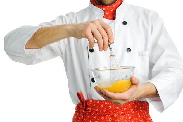 Kucharz przygotowujący potrawę